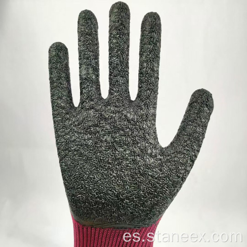 Guantes de seguridad de trabajo con recubrimiento de lágico sin deslizamiento